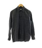 ギローバー GUY ROVER International Gallery BEAMS ボタンダウンシャツ カジュアルシャツ 長袖 チェック柄 40 15 3/4 グレー /KU