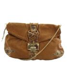 ジミーチュウ JIMMY CHOO ショルダーバッグ チェーン パイソンレザー ベージュ /AN79 ■OH