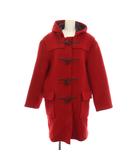 グローバーオール Gloverall ダッフルコート ロング ウール アウター 36 赤 レッド 長袖 フード付き /YM