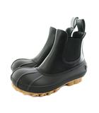 ステラマッカートニー STELLA McCARTNEY Duck City ダック シティ チェルシーブーツ ショートブーツ サイドゴア レザー 36 黒 ブラック 800424 N0131 /KU