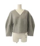 ルーニィ LOUNIE カットソー F グレー 長袖 Vネック ボリュームスリーブ /JP