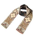 ルイヴィトン LOUIS VUITTON バンドー ジャングルマニア スカーフ ロゴ レオパード柄 ヒョウ柄 シルク マルチカラー M76991 /KU ■OH