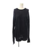 イエナ IENA 23SS Warm コットンシアープルオーバー カットソー F ネイビー 長袖 ラウンドネック /JP