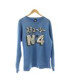 ステューシー STUSSY ロゴプリント スウェット トレーナー 青 M /JP