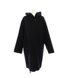 イエナ IENA スーパー160ダブルフェイスフードコート アウター ロング丈 ワンカラー ウール 36 紺 ネイビー 22020900032030 /BB