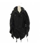 ジュンヤワタナベ JUNYA WATANABE 05AW AD2005 WINDSTOPPER コレクション着用 トレンチコート ミドル丈 変形 S 黒 JP-C004 /KH