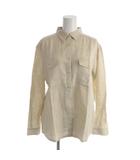 マドモアゼルノンノン mademoiselle NON NON シャツ 42 ベージュ 長袖 レギュラーカラー フラップポケット /AP