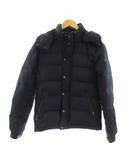 グリーンレーベルリラクシング ユナイテッドアローズ green label relaxing ダウンジャケット 上着 ウール S ネイビー 長袖 フード付き 無地 /JP