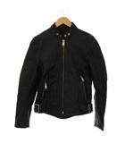 ディーゼル DIESEL ライダースジャケット レザージャケット ジップアップ XS 黒 /BM