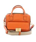 アニヤハインドマーチ ANYA HINDMARCH カーカー Carkar ショルダーバッグ ハンドバッグ 2WAY レザー オレンジ /TK