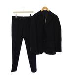 マッキントッシュ MACKINTOSH TROTTER シングルスーツ セットアップ 上下 テーラードジャケット スラックスパンツ ジップフライ 40R 38 紺 /BM