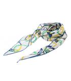 エルメス HERMES ロザンジュGM Quincaillerie Equestre スカーフ カシミヤシルク グレー /KH ■OH