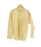 エディーバウアー EDDIE BAUER M 黄色 シャツ ストライプ柄 /JP