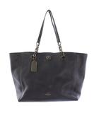 トートバッグ ショルダーバッグ レザー チェーン ネイビー 56830 /TK