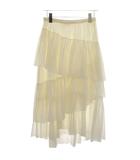 イエナ IENA 20SS ティアードスカート 綿 34 白 /RE