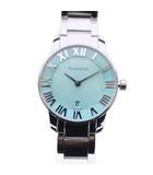 ティファニー TIFFANY & CO. アトラス 2ハンド デイト クオーツ 腕時計 シルバーカラー /KH ■OH ●D