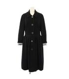 レオナール LEONARD FASHION 24AW OPERA ステンカラーコート ロング 1 黒 0347038 /KH