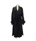 トレンチコート ロング ナイロン 40 黒 13C417 764344 /KH