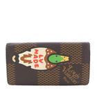 NIGO ダミエ ジャイアント ポルトフォイユ ブラザ 長財布 二つ折り ブラウン N60393 /TK ■OH