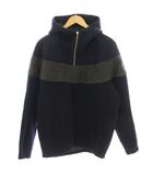 カラー kolor ハーフジップ パーカー スウェット ボア切替 3 ネイビー グレー 16WCM-T04202 /☆G