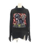 スウェット トレーナー 長袖 刺繍 0 黒 015-6260902 /KH