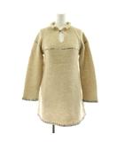 フォーティーファイブアールピーエム  45R 45rpm ニット セーター チュニック 長袖 ウール 2 ベージュ /KU