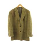 バーバリーズ Burberrys ヴィンテージ テーラードジャケット ブレザー 総裏地 チェック柄 切替 フェイスエード ウール LY カーキ BBR49-332-65 /KU