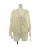 ブライトポリ Vネック ニット カーディガン F アイボリー Vネック 無地 長袖 /JP