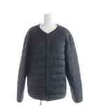 無印良品 良品計画 ダウンジャケット ノーカラー 長袖 L 黒 ブラック /AP
