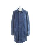 バーンズアウトフィッターズ Barns outfitters ステンカラーコート 長袖 青 ブルー /AP