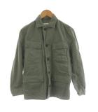 メンズビギ MEN'S BIGI ミリタリー シャツ 長袖 SS カーキ /AN39