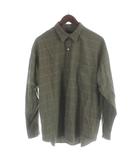 ビームス BEAMS チェックシャツ S カーキ 長袖 11-11-0023-803 /AP