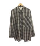 パブリックトウキョウ PUBLIC TOKYO 23SS TWチェックオーバーシャツ カジュアルシャツ 長袖 ウール 1 茶 ブラウン グレー 153400007 /HN