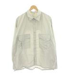 パブリックトウキョウ PUBLIC TOKYO 22SS ウォッシュテックワークリラックスシャツ カジュアルシャツ ナイロン 長袖 1 水色 ライトブルー 152200022 /HN