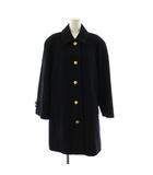 ブルックスブラザーズ BROOKS BROTHERS ステンカラーコート ロング 金ボタン ウール 9AR 紺 ネイビー BBLBW437887 /KU