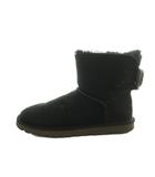 アグ オーストラリア UGG australia MINI BAILEY KNIT BOW ショートブーツ ムートン US6 23.0cm 黒 1007980 /MI