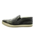 ルイヴィトン LOUIS VUITTON Christopher Nemeth スリッポン シューズ 6.5 グレー MS0155 /AN34