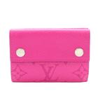 タイガラマ ディスカバリー コンパクト ウォレット 3つ折り 財布 キャンバス ロゴ ピンク M30773 /KU ■OH