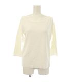 ノーブル NOBLE ニット セーター F 白 七分袖 ボートネック /JP