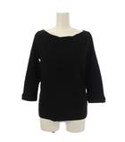 ノーブル NOBLE ニット セーター F 黒 ボートネック 七分袖 /JP