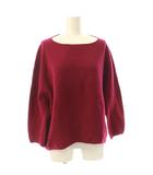 ノーブル NOBLE ニット セーター ウール F 赤 ニット ボートネック 七分袖 /JP