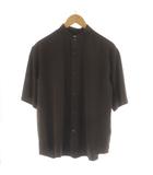 ナノユニバース nano universe シャツ 半袖 S 茶 ブラウン /AN21