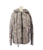 エムエムシックス メゾンマルジェラ MM6 Maison Margiela トロンプルイユ ファープリント ダウンジャケット 38 グレー 32AM018042255 /KH