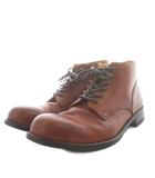 パドローネ PADRONE チャッカブーツ レースアップ レザー 41 茶 ブラウン /AN86