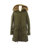 ウールリッチウーレンミルズ WOOLRICH WOOLEN MILLS COCOON PARKA ダウンコート フーディ ミドル丈 XS カーキ WWOU0645 /KH