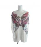 ディーゼル DIESEL カットソー 蝶柄 白 ホワイト /AP