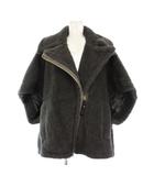マックスマーラ MAX MARA NEWABAVO2 テディベア ポンチョ ケープ ファー ボア SM グレー 24247362826 /KH