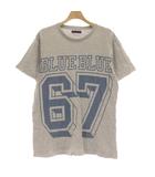 ブルーブルー BLUE BLUE Tシャツ 2 グレー 半袖 ロゴプリント /AU