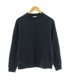 ワッフル ミッドネック カットソー ニット 長袖 M 紺 ネイビー JM7200 /KU