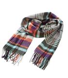 スキャパ SCAPA ジョンストンズオブエルガン Johnstons of Elgin マフラー ストール チェック柄 マルチカラー /TK